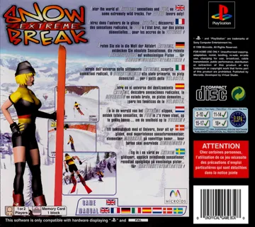 Extreme Snow Break (EU) box cover back